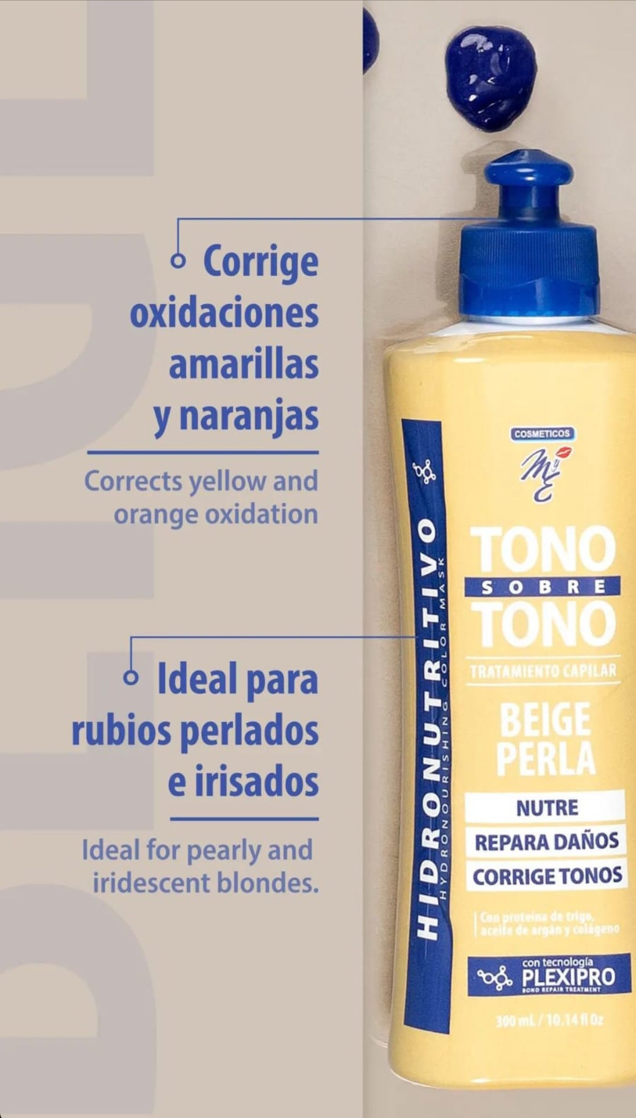 Tono sobre tono beige perla