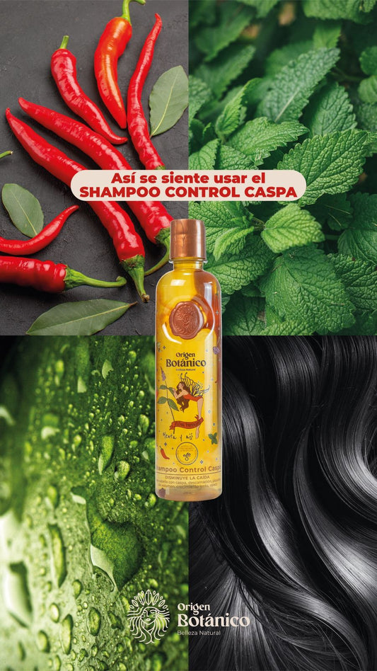 Shampoo control caspa con menta y ají ritual botánico 400ml
